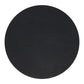 18" Black Solid Wood Round Pedestal End Table