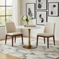 Marble and Aluminum Dining Table