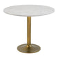 Marble and Aluminum Dining Table