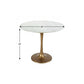 Marble and Aluminum Dining Table