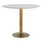Marble and Aluminum Dining Table