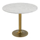 Marble and Aluminum Dining Table
