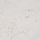 47" White and Gold Marble and Steel Pedestal Base Round Top Dining Table