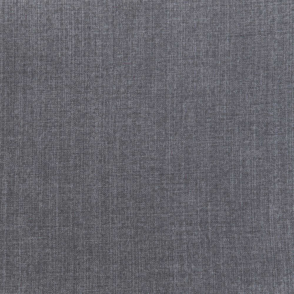 Set of Two Gray And Black Upholstered Fabric Dining Side Chairs
