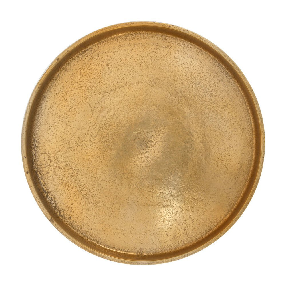 Set Of Two 13" Gold Nested Tables