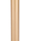 30" White and Gold Wood and Steel Pedestal End Table