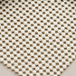 6' x 9' Ivory Striped Weave Non Slip Rug Pad