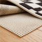 2' x 4' Ivory Striped Weave Non Slip Rug Pad