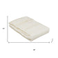2' x 4' Ivory Striped Weave Non Slip Rug Pad