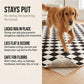 2' x 4' Ivory Striped Weave Non Slip Rug Pad