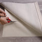 6' x 9' Ivory Striped Weave Non Slip Rug Pad