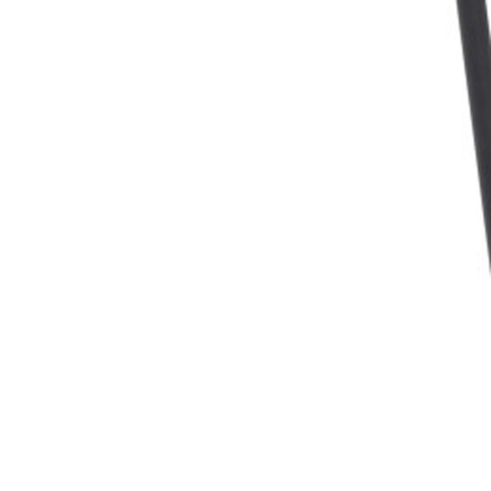 26" White And Black Steel Low Back Counter Height Bar Chair