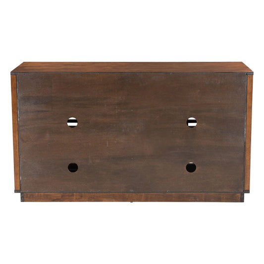 54" Brown Enclosed Storage TV Stand
