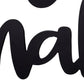 Black Metal Get Naked Wall Sign