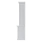 White Solid Wood Adjustable Two Tier Bookcase