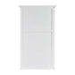 White Solid Wood Adjustable Four Tier Bookcase
