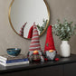30" Red Fabric Christmas Sitting Gnome Tabletop Sculpture