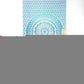 80" X 56" Blue And White Mandala Cotton Hanging Tapestry