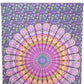 80" X 56" Purple Pink And Yellow Mandala Cotton Hanging Tapestry