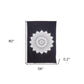80" X 56" Black And White Mandala Cotton Hanging Tapestry