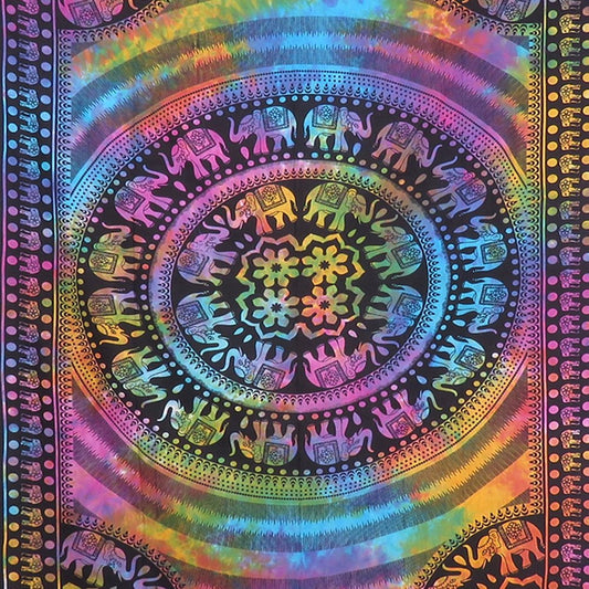 Blue and Pink Floral Cotton