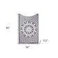 80" X 56" Black And White Mandala Cotton Hanging Tapestry