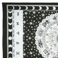 80" X 56" Black And White Cotton Hanging Tapestry