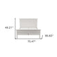 White Solid Wood Queen Bed Frame