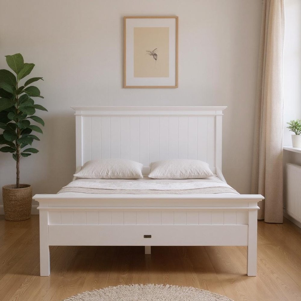 Classic White Panel Queen Size Bed
