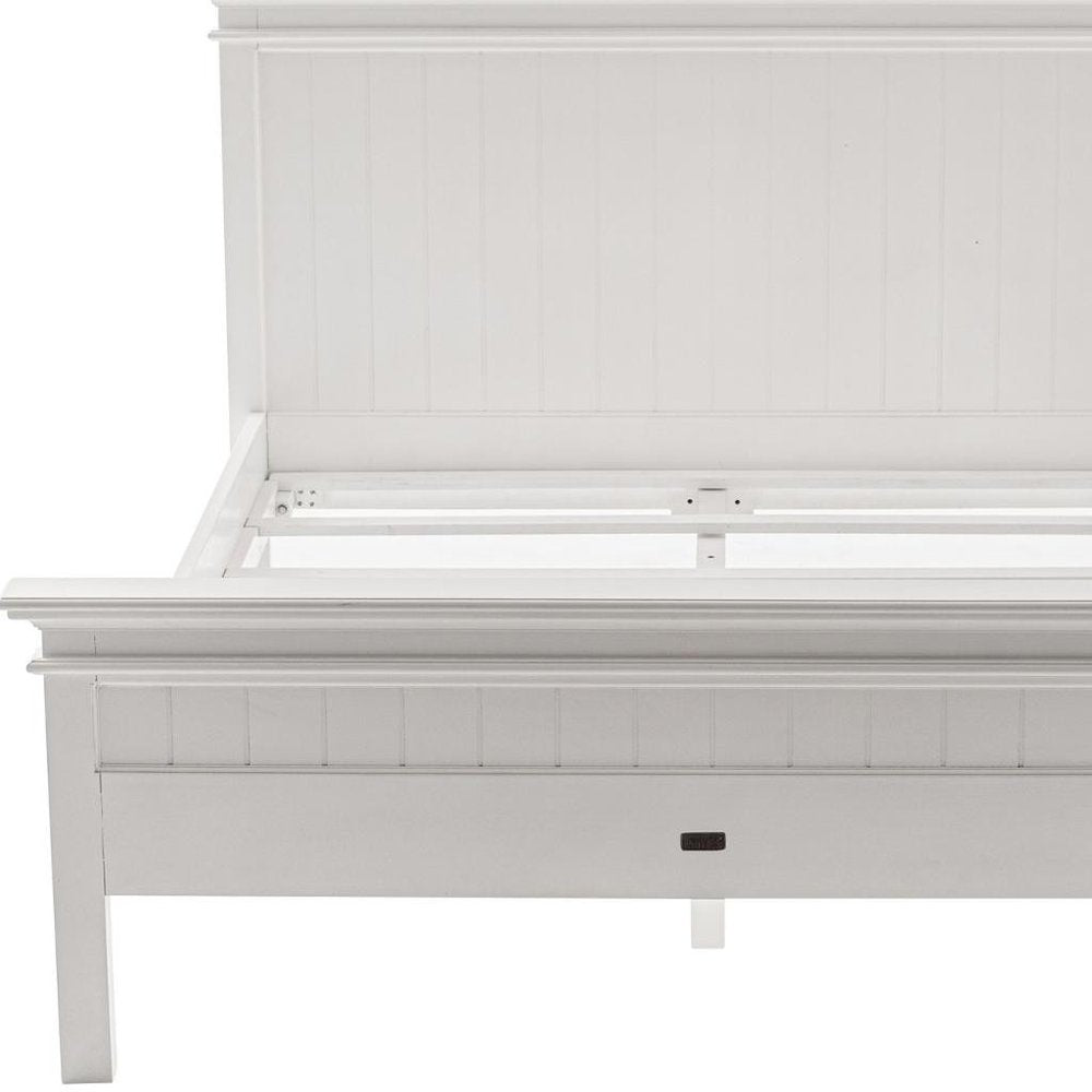 Classic White Panel Queen Size Bed