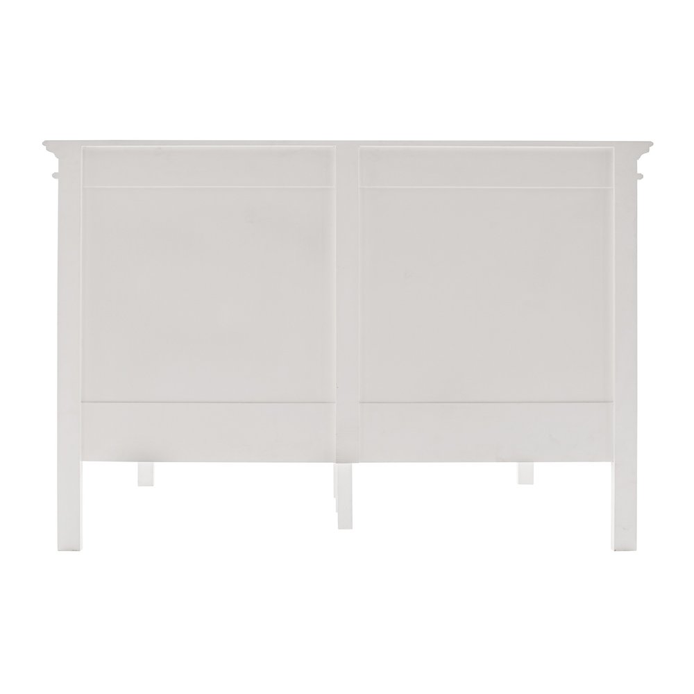 Classic White Panel Queen Size Bed