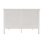 White Solid Wood Queen Bed Frame
