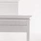 White Solid Wood Queen Bed Frame