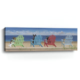 Dogs At The Beach Unframed Print Wall Art