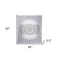 92" X 84" Gray And White Mandala Cotton Hanging Tapestry