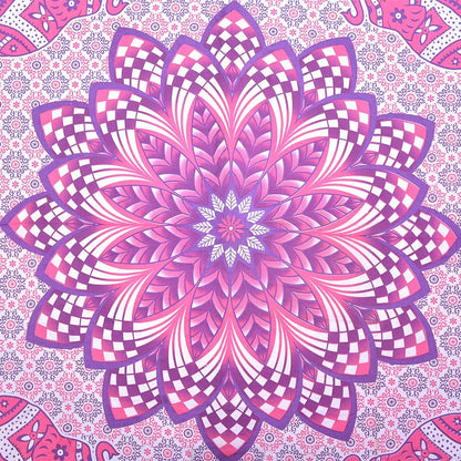 Pink and Purple Floral Cotton