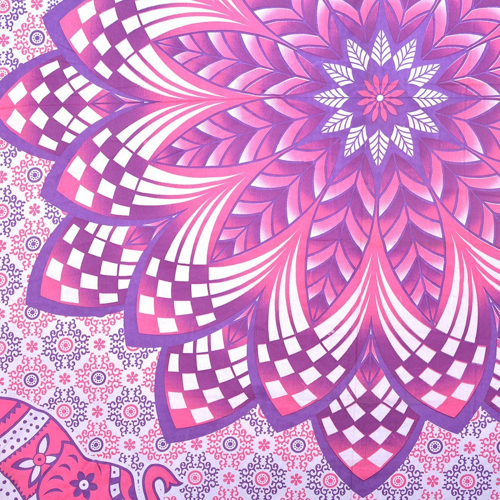 Pink and Purple Floral Cotton