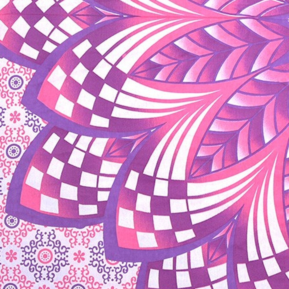 Pink and Purple Floral Cotton