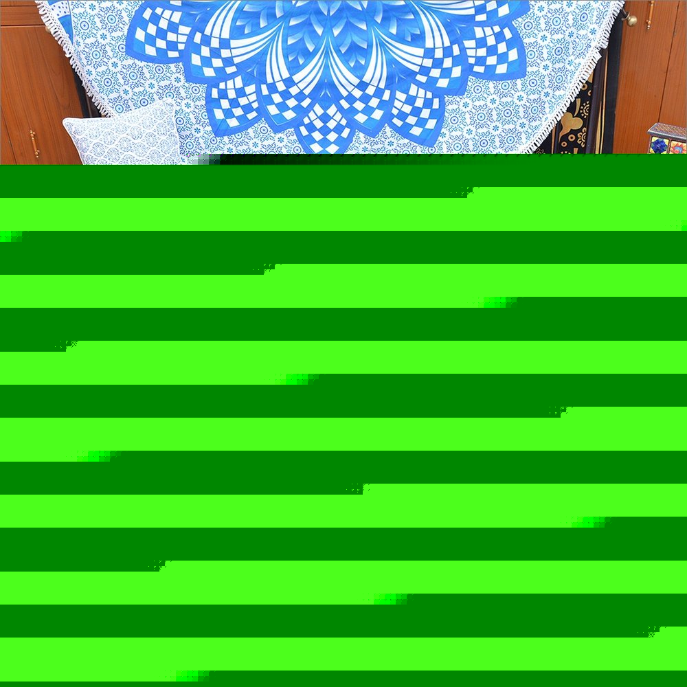Blue and White Floral Cotton