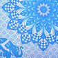 Blue and White Floral Cotton