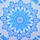 Blue and White Floral Cotton