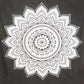 92" X 84" Black And White Mandala Cotton Hanging Tapestry