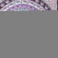 92" X 84" Purple Black And White Mandala Cotton Hanging Tapestry