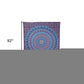 92" X 84" Sky Blue And Purple Mandala Cotton Hanging Tapestry
