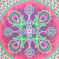 88" X 84" Green Pink And White Floral Cotton Hanging Tapestry