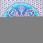 88" X 84" Pink Sky Blue And White Floral Cotton Hanging Tapestry