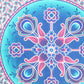 88" X 84" Pink Sky Blue And White Floral Cotton Hanging Tapestry