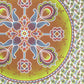 88" X 84" Green White And Yellow Floral Cotton Hanging Tapestry