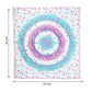 88" X 84" Pink Blue And White Floral Cotton Hanging Tapestry
