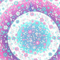 88" X 84" Pink Blue And White Floral Cotton Hanging Tapestry